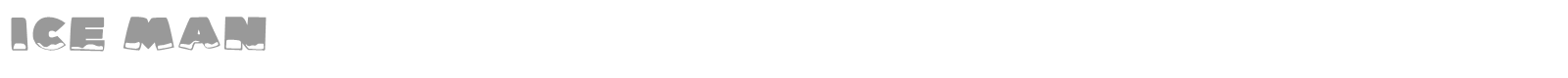 Ice Man font preview